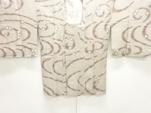JAPANESE KIMONO / MICHIYUKI COAT / ALL SHIBORI / ARABESQUE PATTERN 